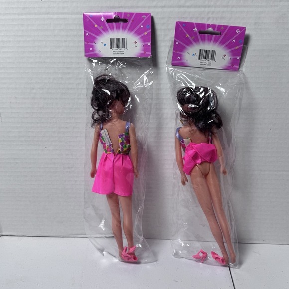 NOS Plastic Fashion Doll Crafting Toy 11" Tall Lot Of 2 - Picture 2 of 5
